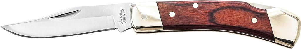 LB5 Smokey Lockback Folding Pocket Knife – A compact folding pocket knife with a classic lockback design and wood handle